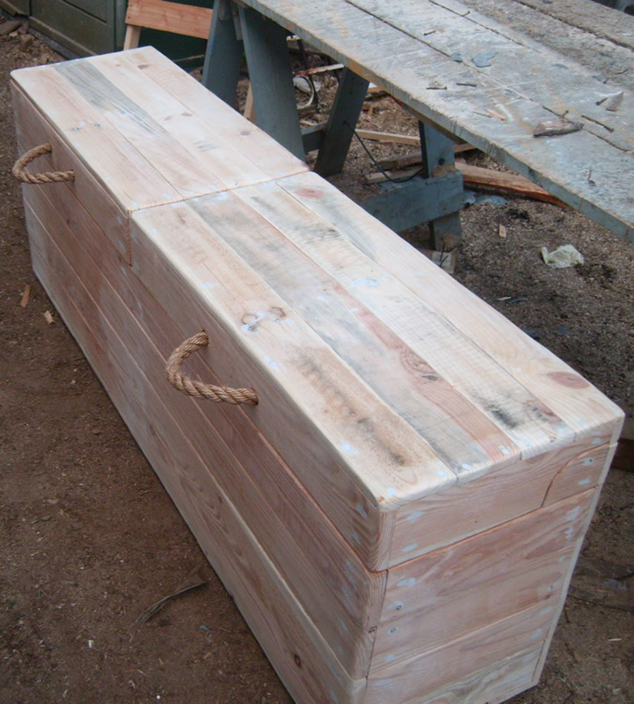 wooden boot box